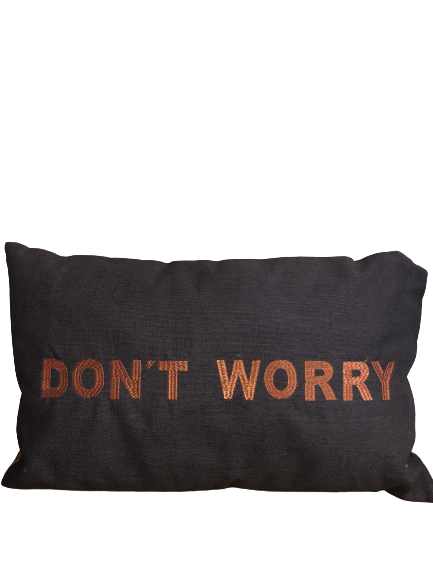 coussin don't worry
